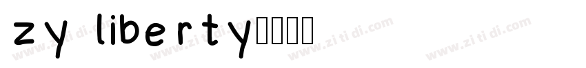 zy liberty字体转换